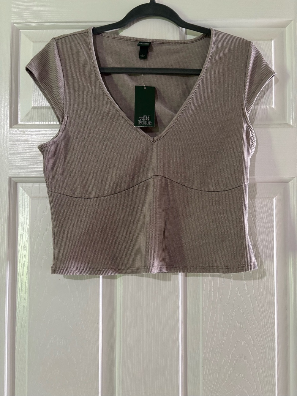 Wild Fable Taupe Crop Top